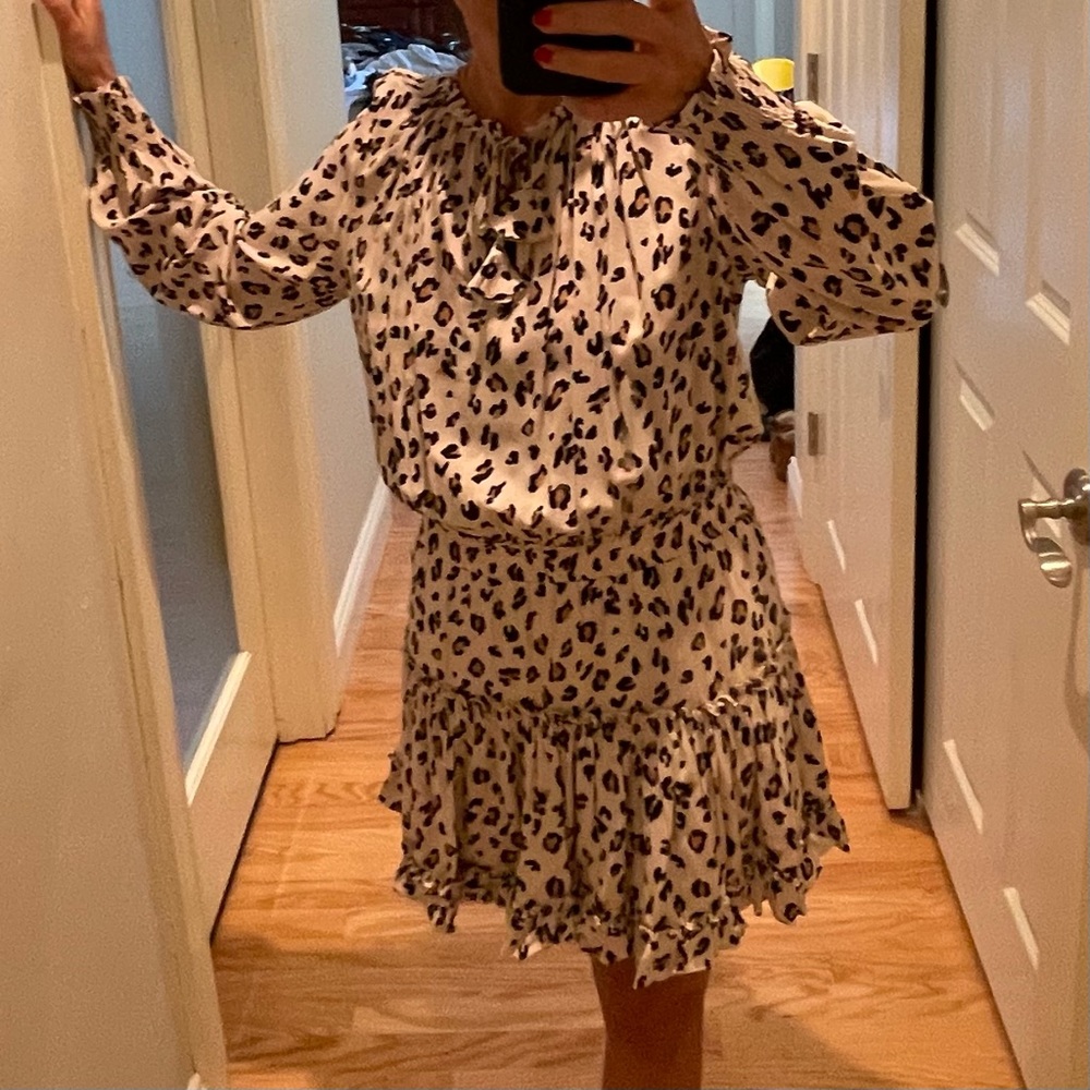 Leopard Low Waisted Dress